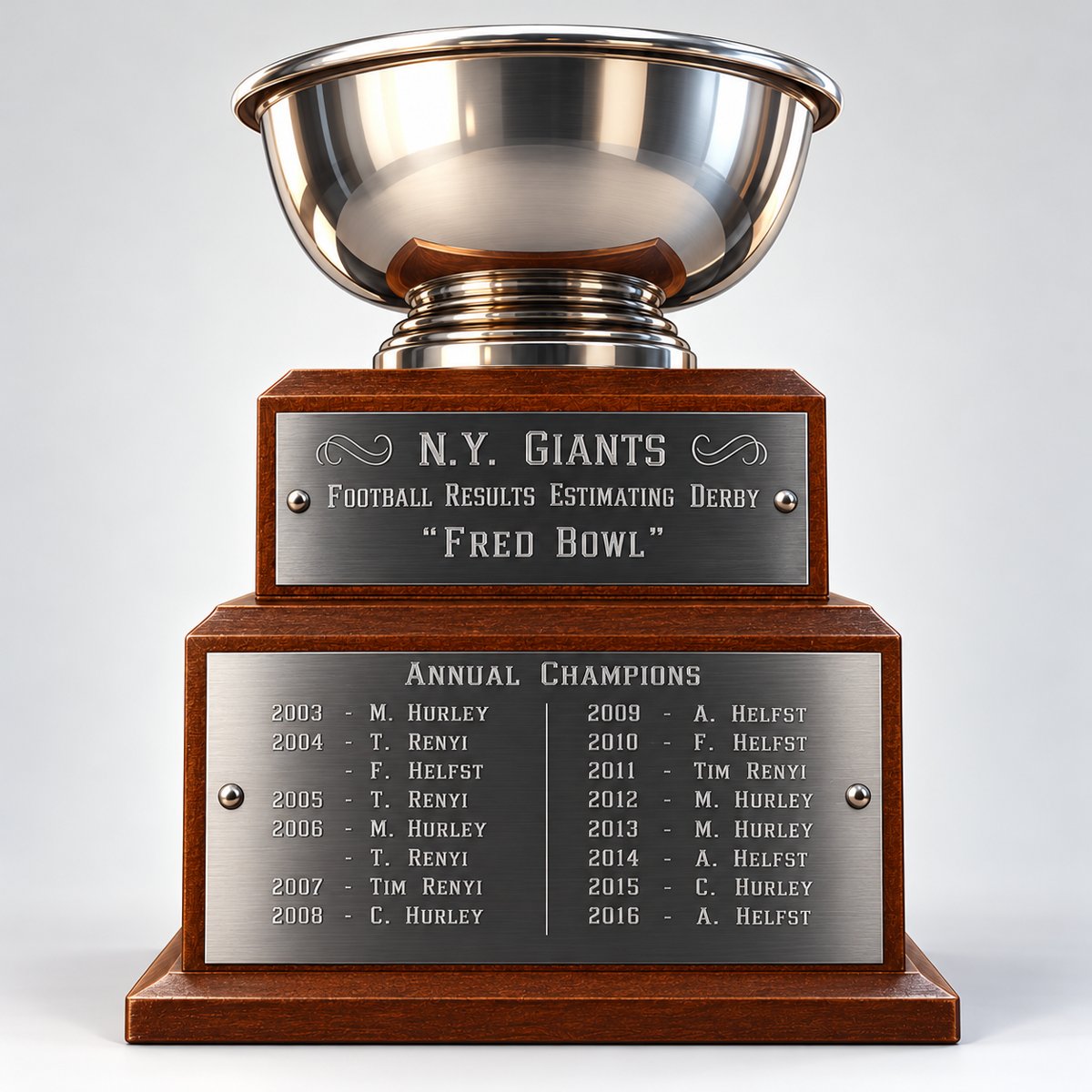 The Fred Bowl trophy